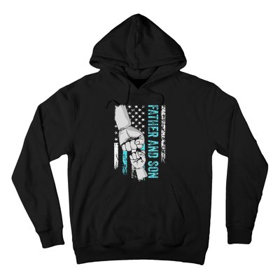 Father And Son American Flag Matching Fathers Day Father Son Hoodie