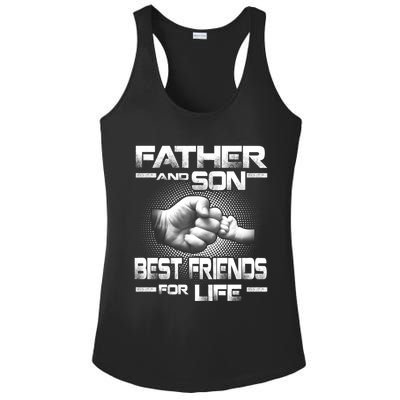 Father And Son Best Friend For Life Funny Fathers Day Great Gift Ladies PosiCharge Competitor Racerback Tank