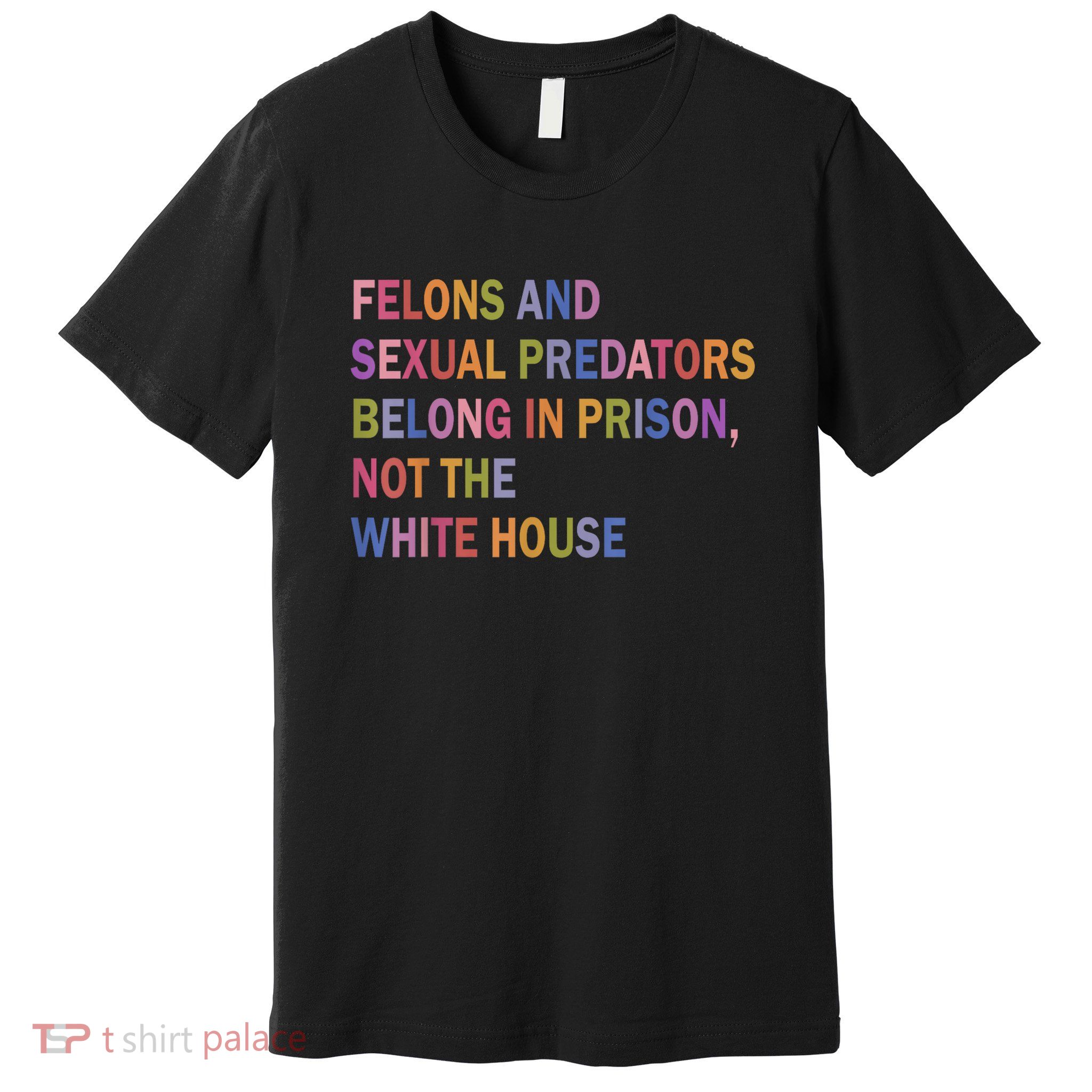 Felons And Sexual Predators Belong In Prison, Not The White House Premium T-Shirt