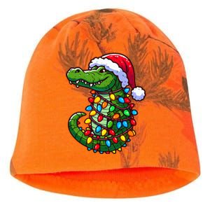 Funny Alligator Santa Hat Christmas Pajama Kati - Camo Knit Beanie