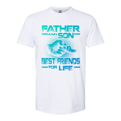 Father And Son Best Friend For Life Funny Fathers Day Great Gift Softstyle CVC T-Shirt