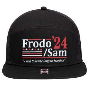 Frodo And Sam 2024 7 Panel Mesh Trucker Snapback Hat