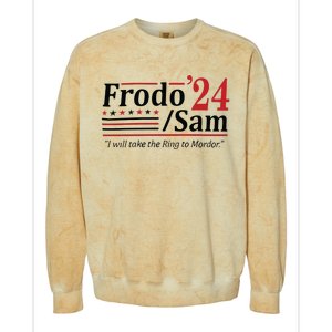 Frodo And Sam 2024 Colorblast Crewneck Sweatshirt