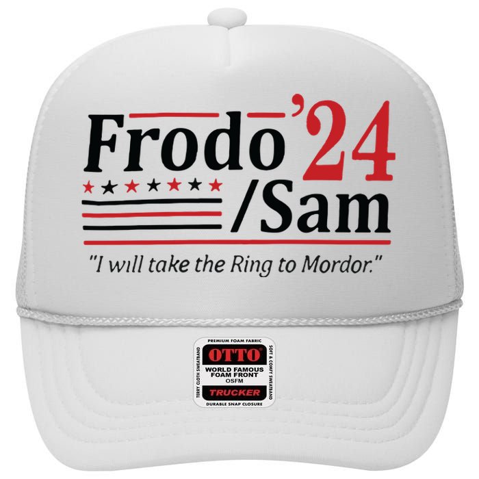 Frodo And Sam 2024 High Crown Mesh Back Trucker Hat