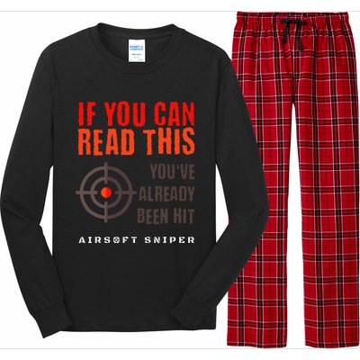 Funny Airsoft Sniper  You've Already Been Hit Player Squad  Long Sleeve Pajama Set