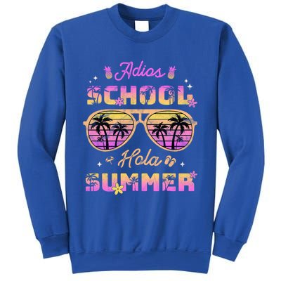 Funny Adios School Hola Summer Break Teacher Sunglasses Cute Great Gift Sweatshirt