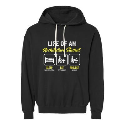 Funny Architecture Student For Architects Lover  Garment-Dyed Fleece Hoodie