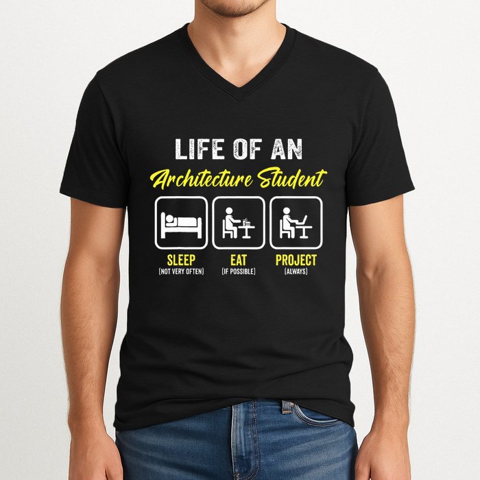Funny Architecture Student For Architects Lover  V-Neck T-Shirt