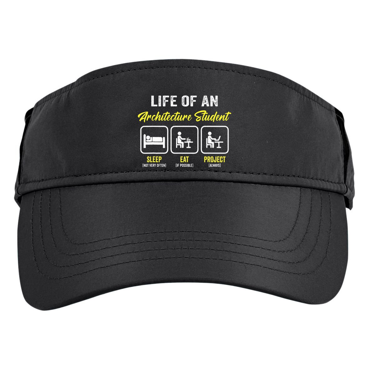 Funny Architecture Student For Architects Lover  Adult Drive Performance Visor
