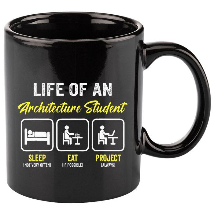Funny Architecture Student For Architects Lover  11oz C Handle Ceramic Mug