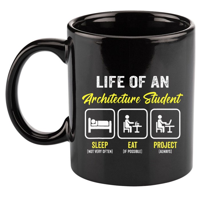 Funny Architecture Student For Architects Lover  11oz C Handle Ceramic Mug