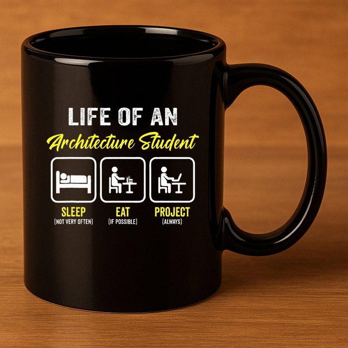 Funny Architecture Student For Architects Lover  11oz C Handle Ceramic Mug