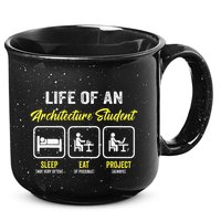 Funny Architecture Student For Architects Lover  15oz Campfire Ceramic Mug