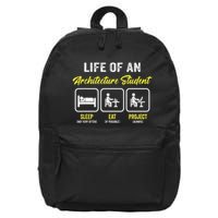 Funny Architecture Student For Architects Lover  16 in Basic Backpack