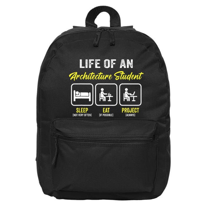 Funny Architecture Student For Architects Lover  16 in Basic Backpack
