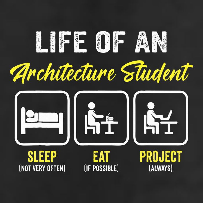 Funny Architecture Student For Architects Lover  Crop Fleece Hoodie