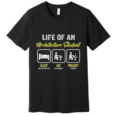 Funny Architecture Student For Architects Lover  Premium T-Shirt
