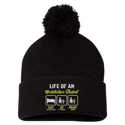 Funny Architecture Student For Architects Lover  Pom Pom 12in Knit Beanie