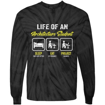 Funny Architecture Student For Architects Lover  Tie-Dye Long Sleeve Shirt
