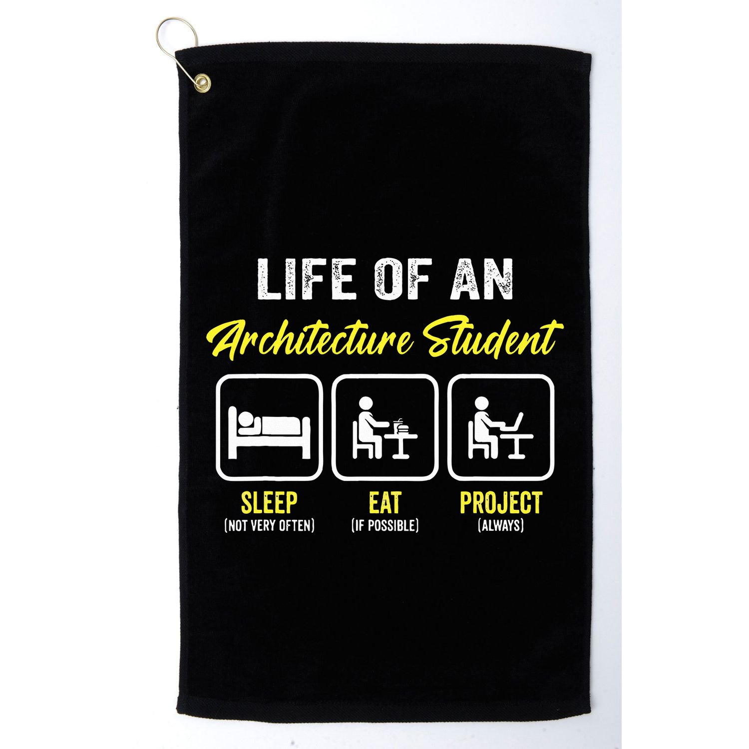 Funny Architecture Student For Architects Lover  Golf Towel