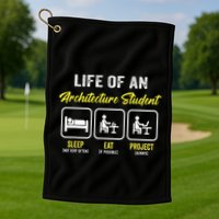 Funny Architecture Student For Architects Lover  Golf Towel