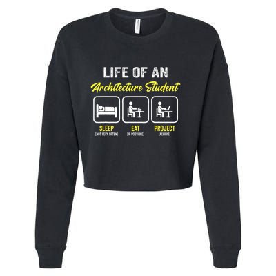 Funny Architecture Student For Architects Lover  Cropped Pullover Crew