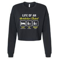Funny Architecture Student For Architects Lover  Cropped Pullover Crew