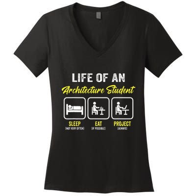 Funny Architecture Student For Architects Lover  Women's V-Neck T-Shirt