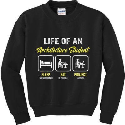 Funny Architecture Student For Architects Lover  Kids Sweatshirt