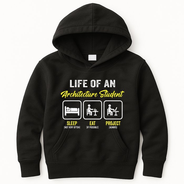 Funny Architecture Student For Architects Lover  Kids Hoodie