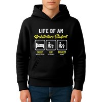 Funny Architecture Student For Architects Lover  Kids Hoodie