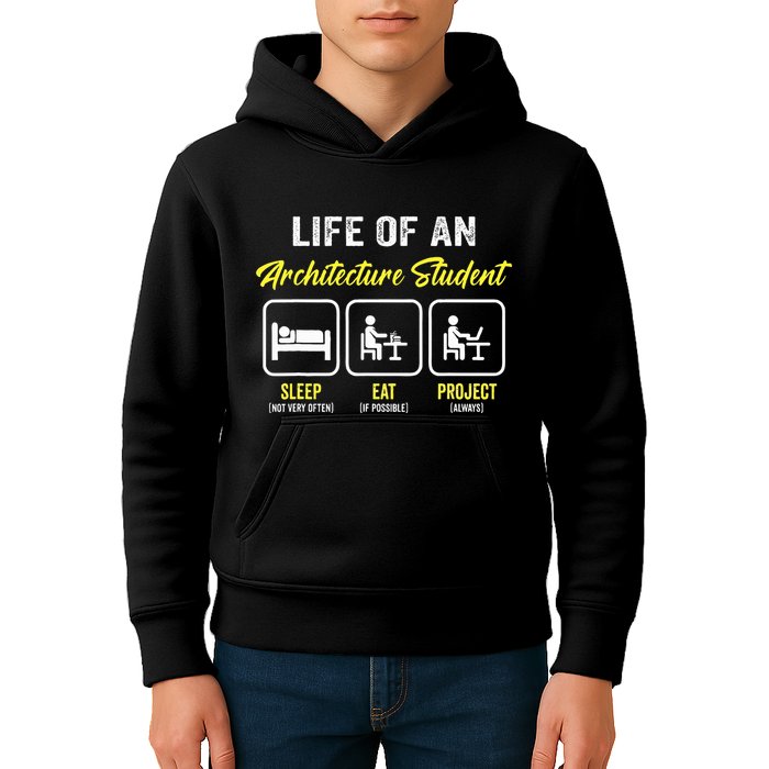 Funny Architecture Student For Architects Lover  Kids Hoodie