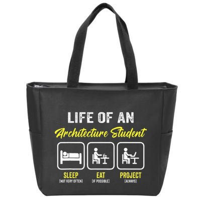 Funny Architecture Student For Architects Lover  Zip Tote Bag