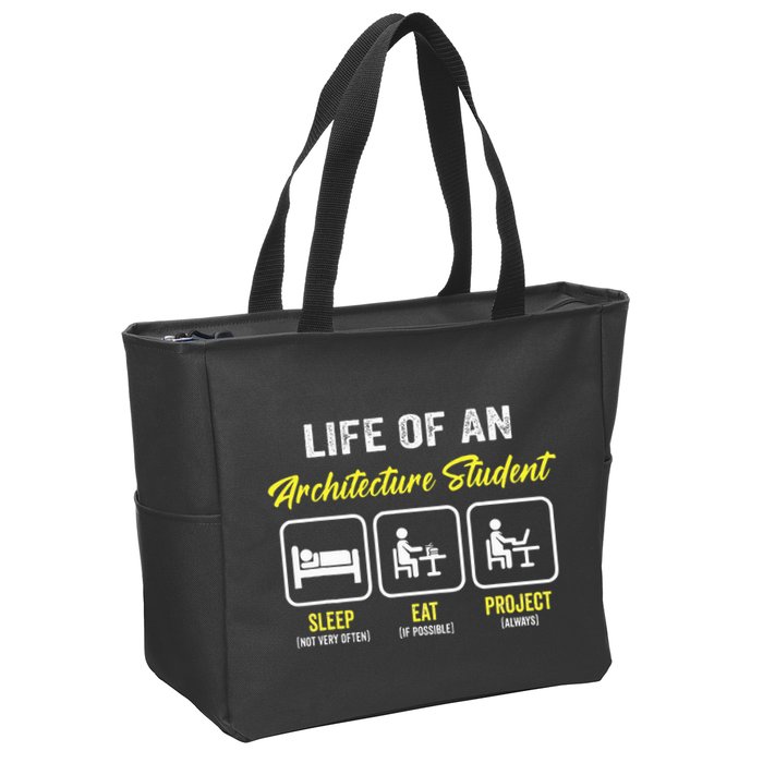 Funny Architecture Student For Architects Lover  Zip Tote Bag