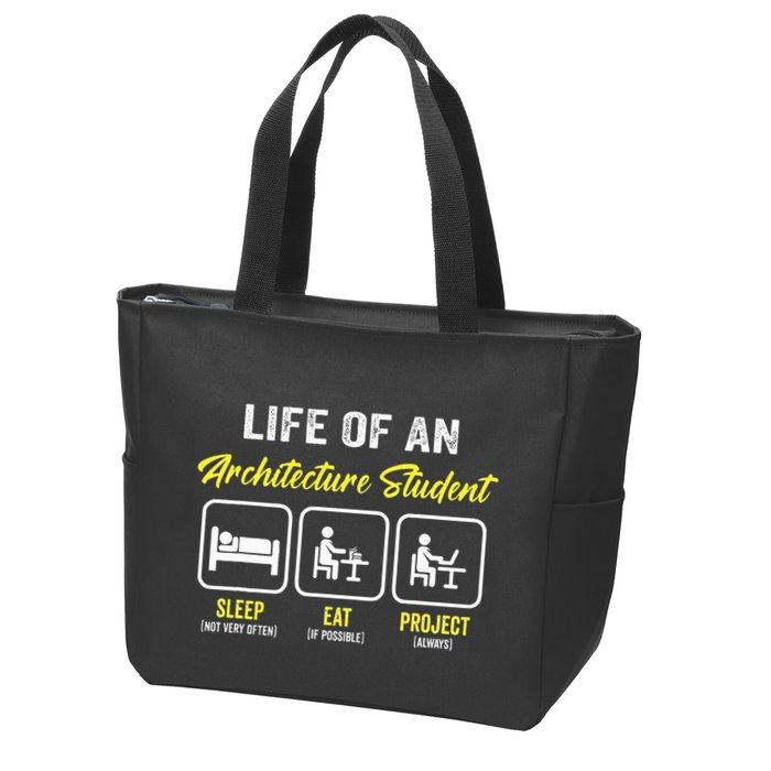 Funny Architecture Student For Architects Lover  Zip Tote Bag