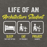 Funny Architecture Student For Architects Lover  Cotton Canvas Backpack