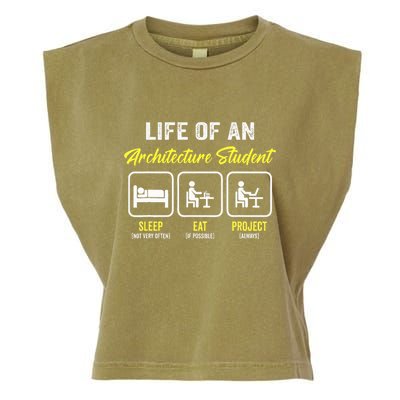 Funny Architecture Student For Architects Lover  Garment-Dyed Women's Muscle Tee