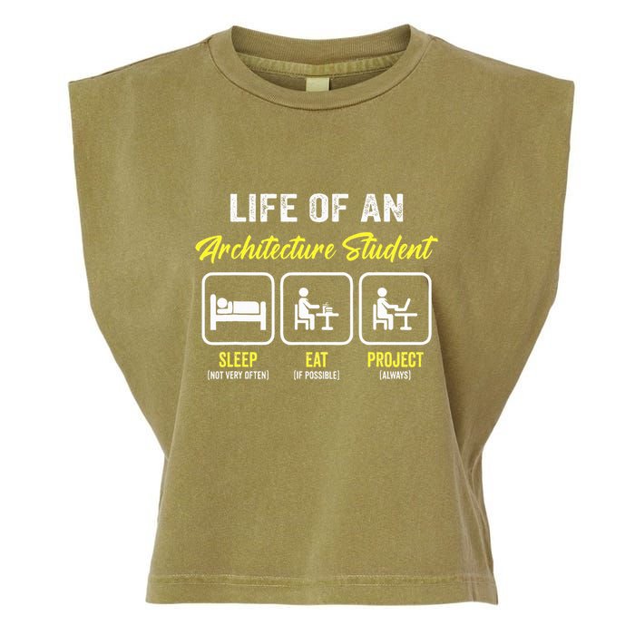 Funny Architecture Student For Architects Lover  Garment-Dyed Women's Muscle Tee