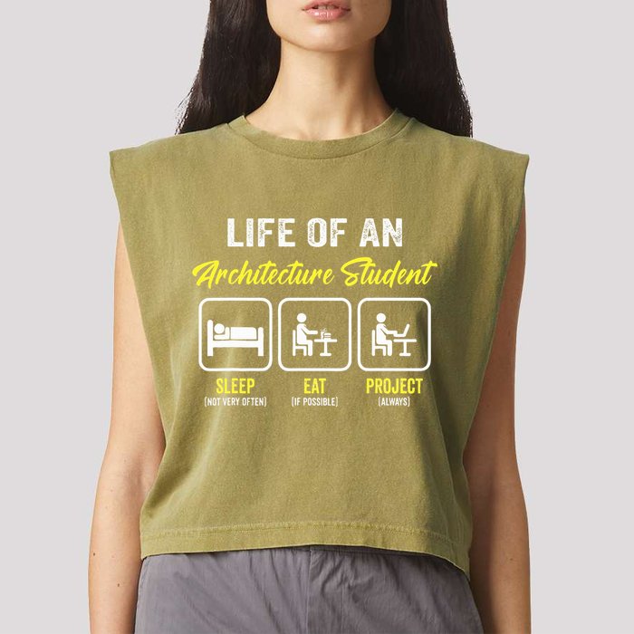 Funny Architecture Student For Architects Lover  Garment-Dyed Women's Muscle Tee