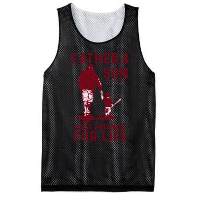 Father And Son Best Friends For Life Baseball Player Dad Son Mesh Reversible Basketball Jersey Tank