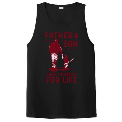 Father And Son Best Friends For Life Baseball Player Dad Son PosiCharge Competitor Tank