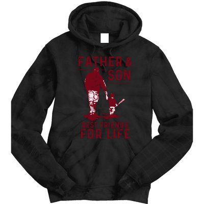 Father And Son Best Friends For Life Baseball Player Dad Son Tie Dye Hoodie