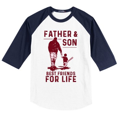 Father And Son Best Friends For Life Baseball Player Dad Son Baseball Sleeve Shirt