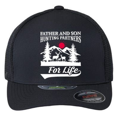 Father And Son Hunting Partners For Life Flexfit Unipanel Trucker Cap