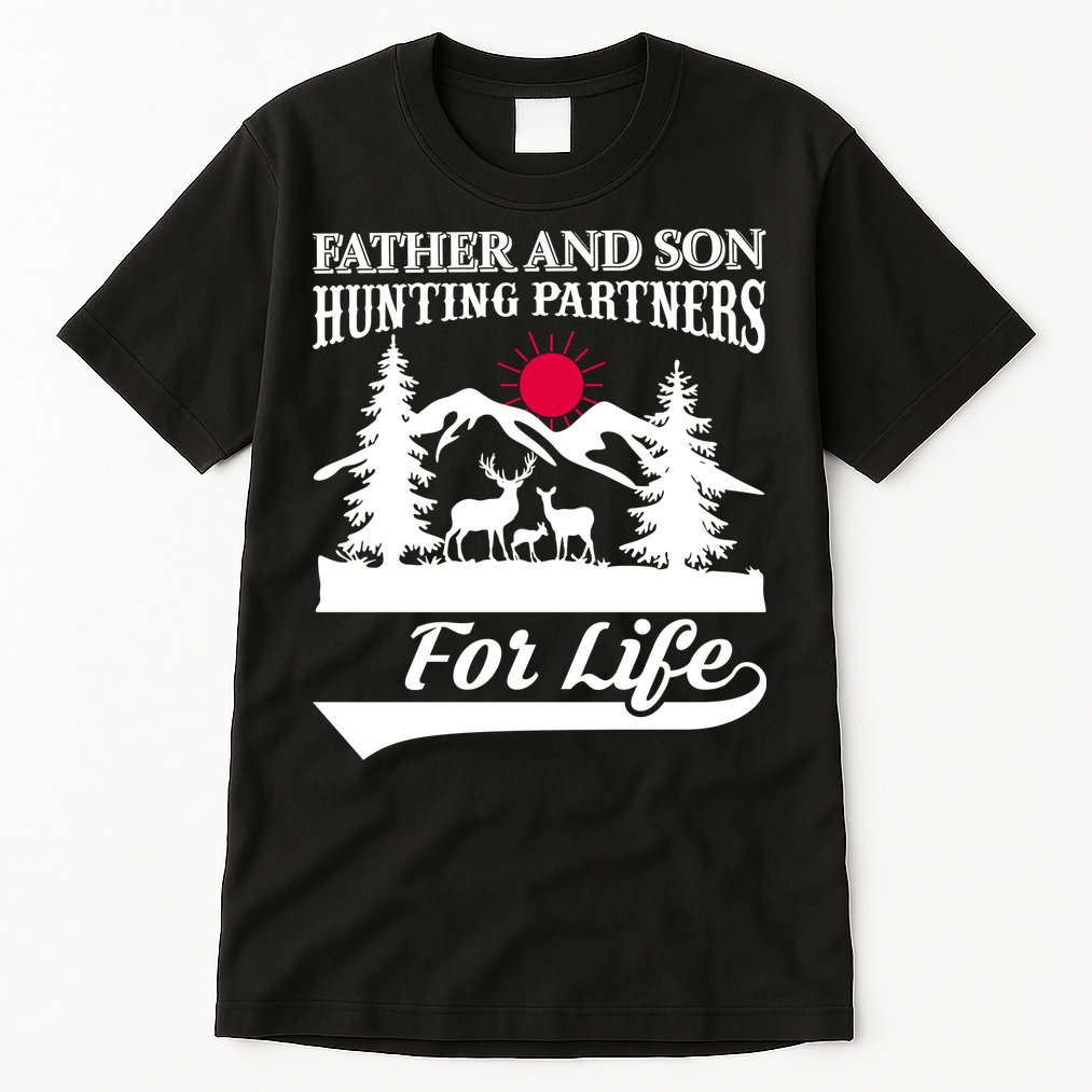 Father And Son Hunting Partners For Life Tall T-Shirt