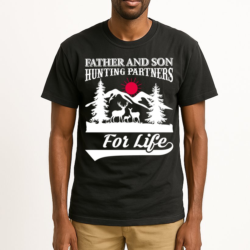 Father And Son Hunting Partners For Life Tall T-Shirt
