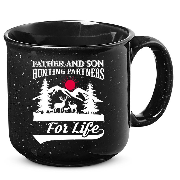 Father And Son Hunting Partners For Life 15oz Campfire Ceramic Mug