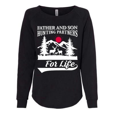 Father And Son Hunting Partners For Life Womens California Wash Sweatshirt