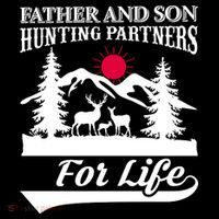 Father And Son Hunting Partners For Life Premium T-Shirt