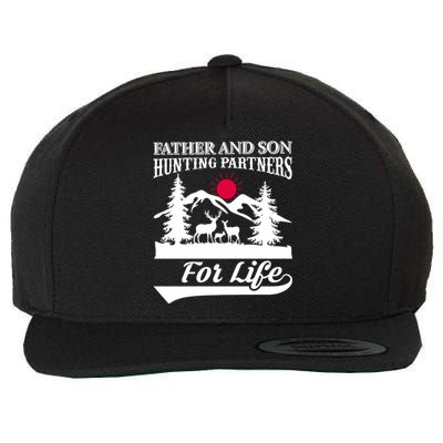 Father And Son Hunting Partners For Life Wool Snapback Cap